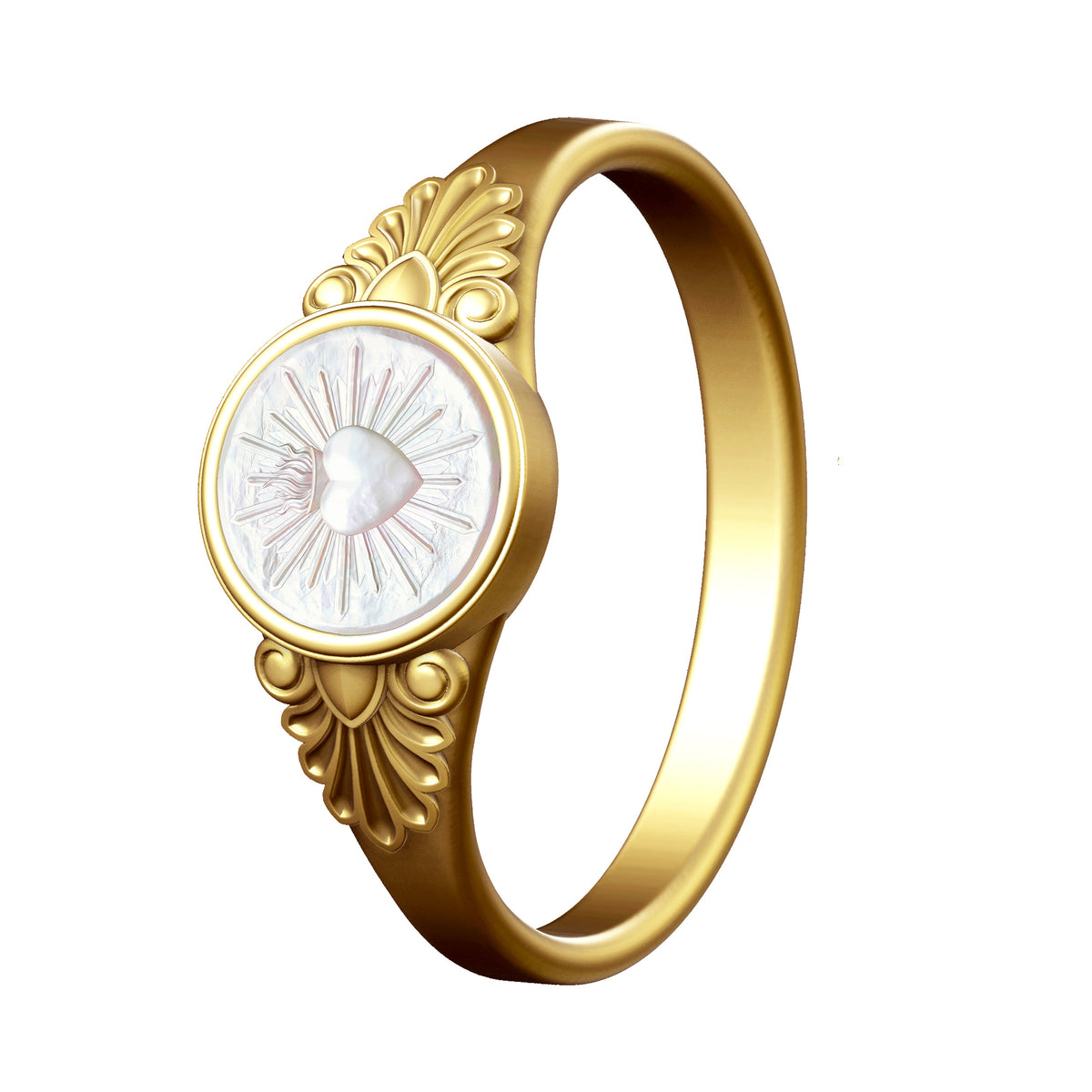 Bague - La n°1 - Nacre sculptée