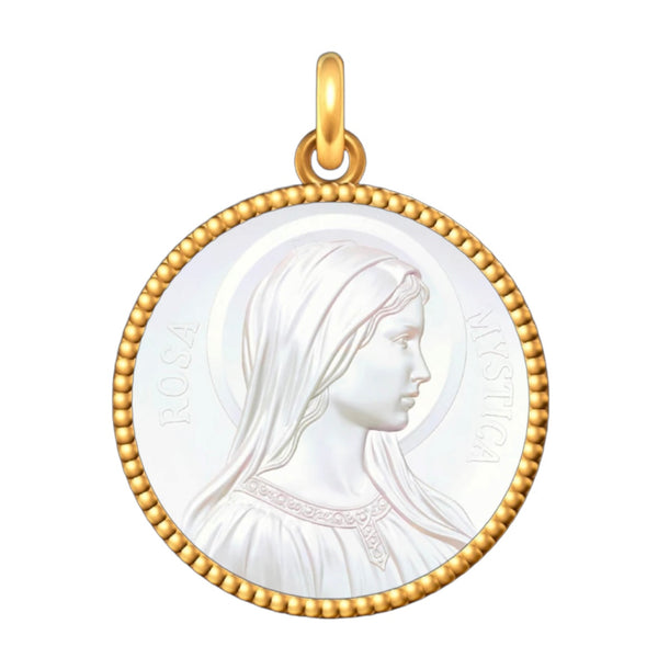 Médaille Entourage Perlé : Les Vierges
