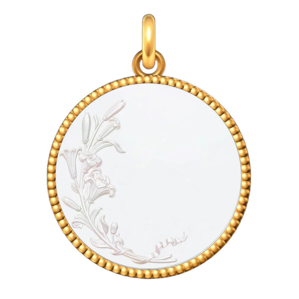 Médaille Entourage Perlé : Les symboles