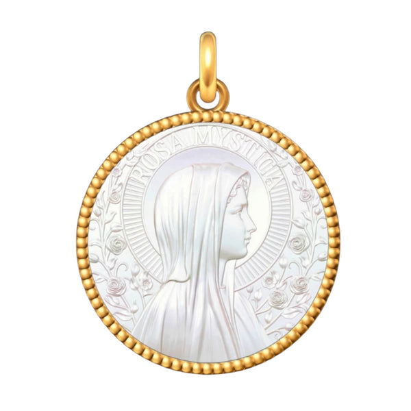Médaille Entourage Perlé : Les Vierges