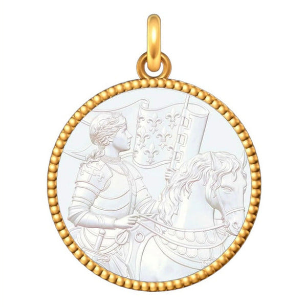 Médaille Entourage Perlé : Les Saints