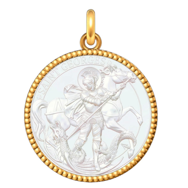 Médaille Entourage Perlé : Les Saints