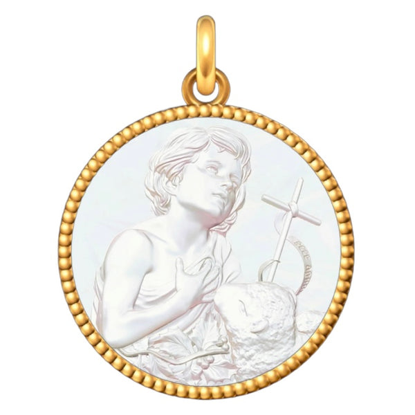 Médaille Entourage Perlé : Les Saints