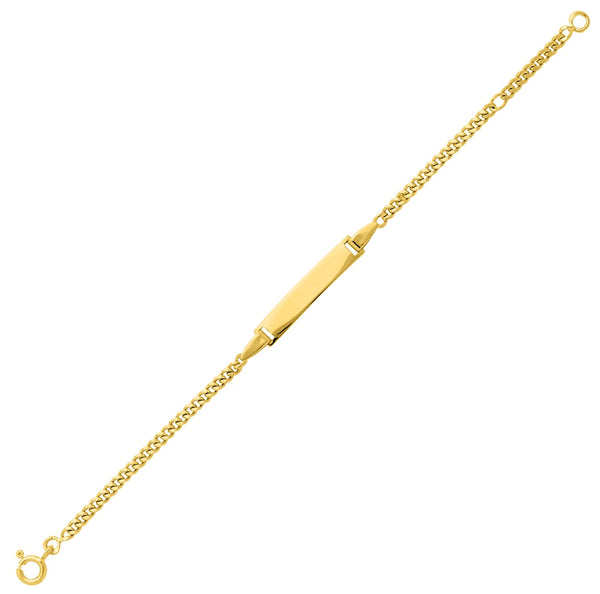 Gourmette enfant plaque rectangulaire