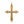 Load image into Gallery viewer, Croix du pape Léon XIV en or jaune 18 carats, branches évasées à fleurons et perles, Manufacture Mayaud
