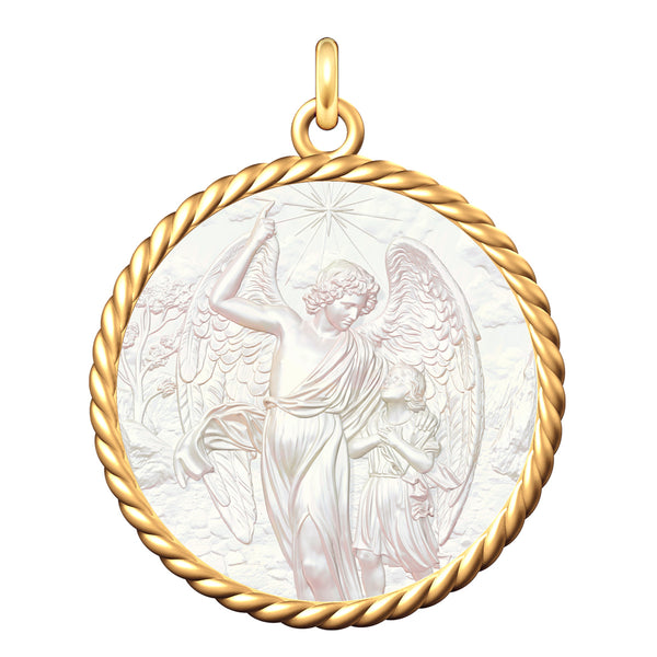 Médaille Entourage Corde : Les Anges