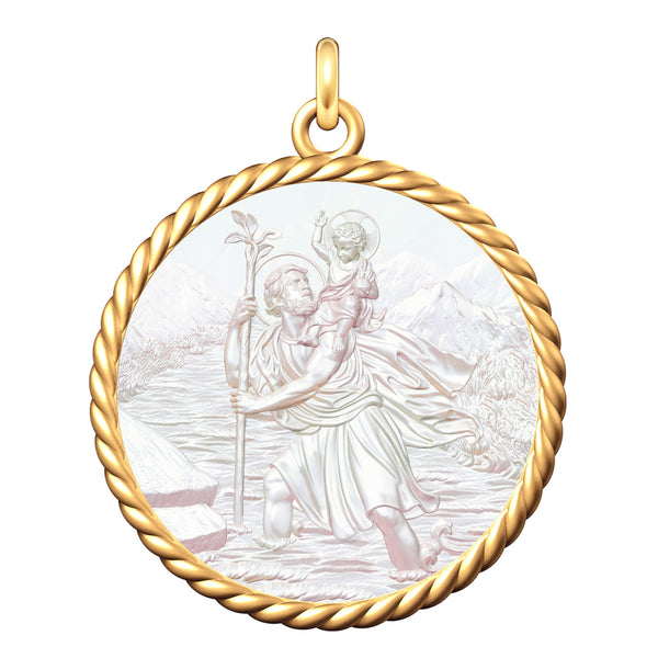 Médaille Entourage Corde : Les Saints