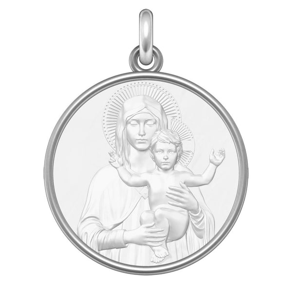 Médaille Vierge à l'Enfant bénissant