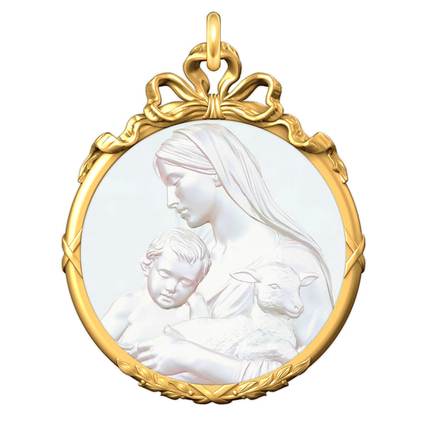 Médaille Entourage Noeud: Les Vierges à l'Enfant