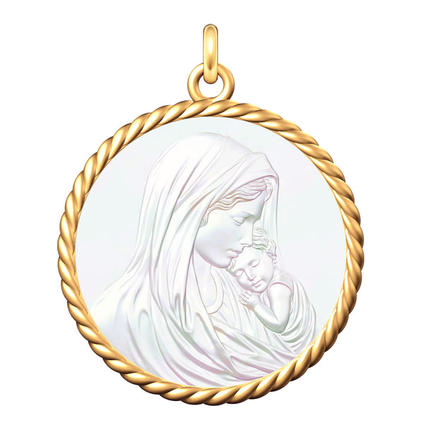 Médaille Entourage Corde: Les Vierges à l'Enfant