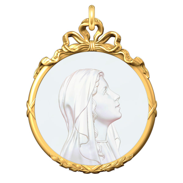 Médaille Entourage Noeud: Les Vierges