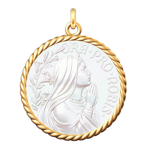Médaille Entourage Corde: Les Vierges