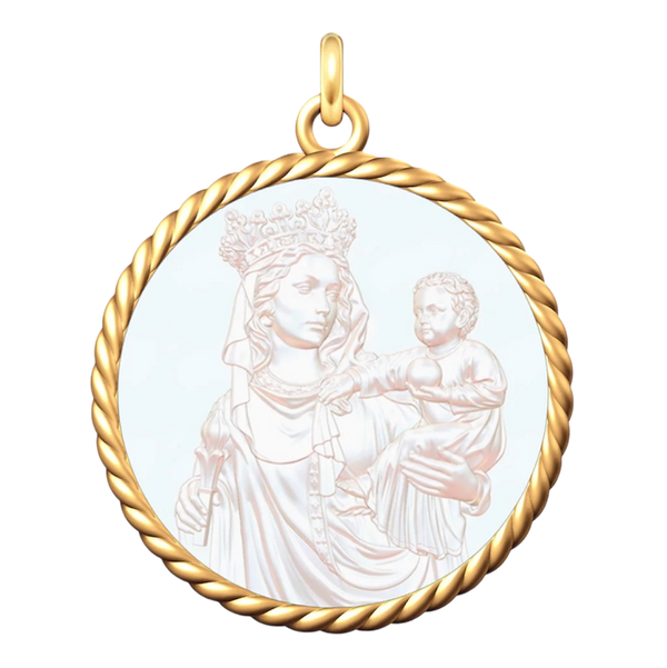 Médaille Entourage Corde: Les Vierges à l'Enfant