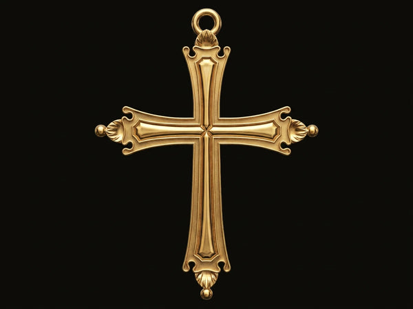 Pope Leo XIV Cross in 18-Karat Yellow Gold