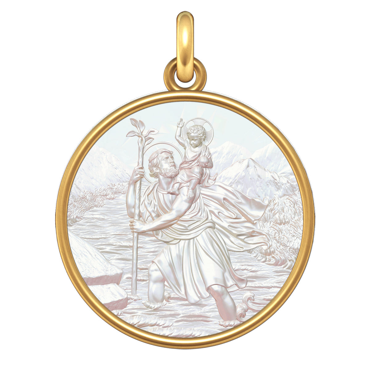 Pendentif Saint Christophe en Or Jaune 750 Ref. 23588 Pendentif Saint Christophe en Or Jaune 750 Ref. 23588