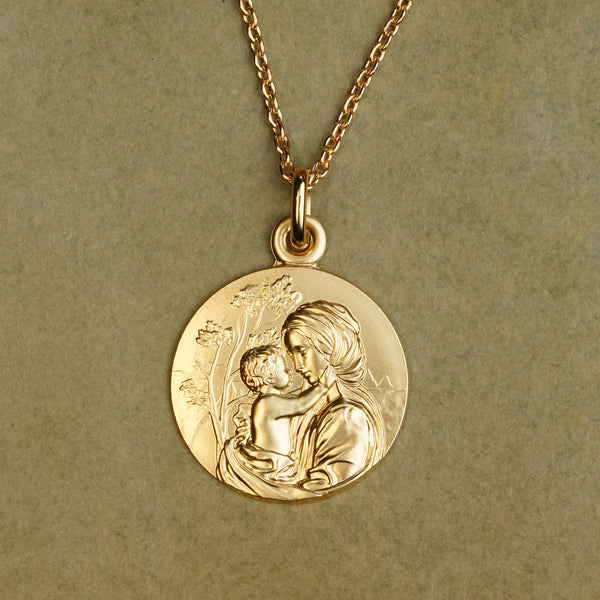 Médaille Vierge à l'Enfant Le Regard