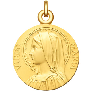 médaille Vierge "Virgo Maria" or jaune